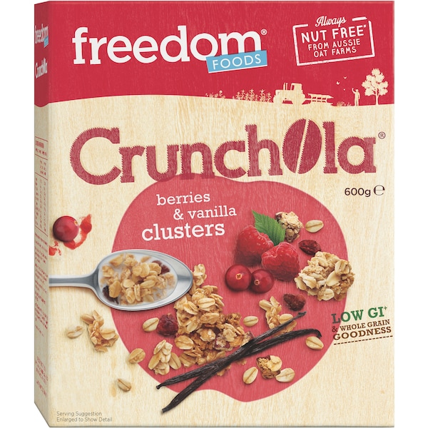 Freedom Foods Cereal Berry & Vanilla Cluster 600g