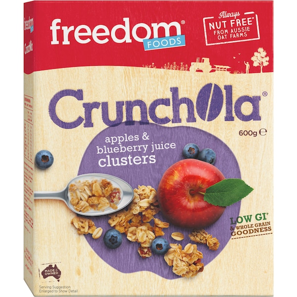 Freedom Foods Cereal Apple & Blueberry Cluster 600g