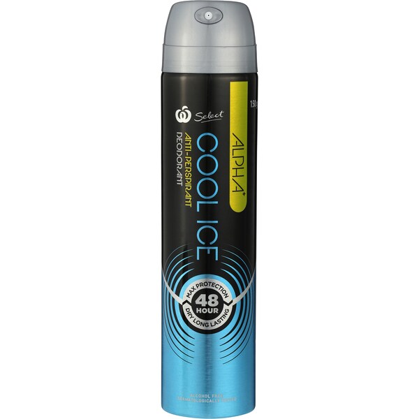 Woolworths Deodorant Aerosol Men's Anti Perspirant Ice 150G
