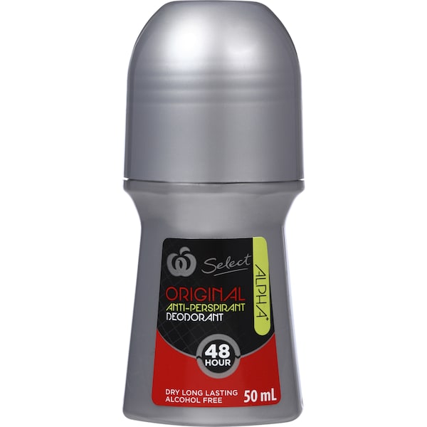 Woolworths Select Deodorant Roll On Men's Anti Perspirant Original 150g