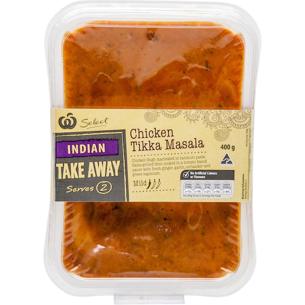 Woolworths Select Chicken Tikka Masala 400g
