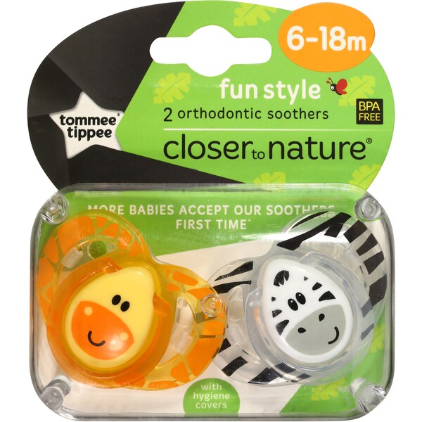 Closer To Nature Soother 3 - 9 Months 2pk