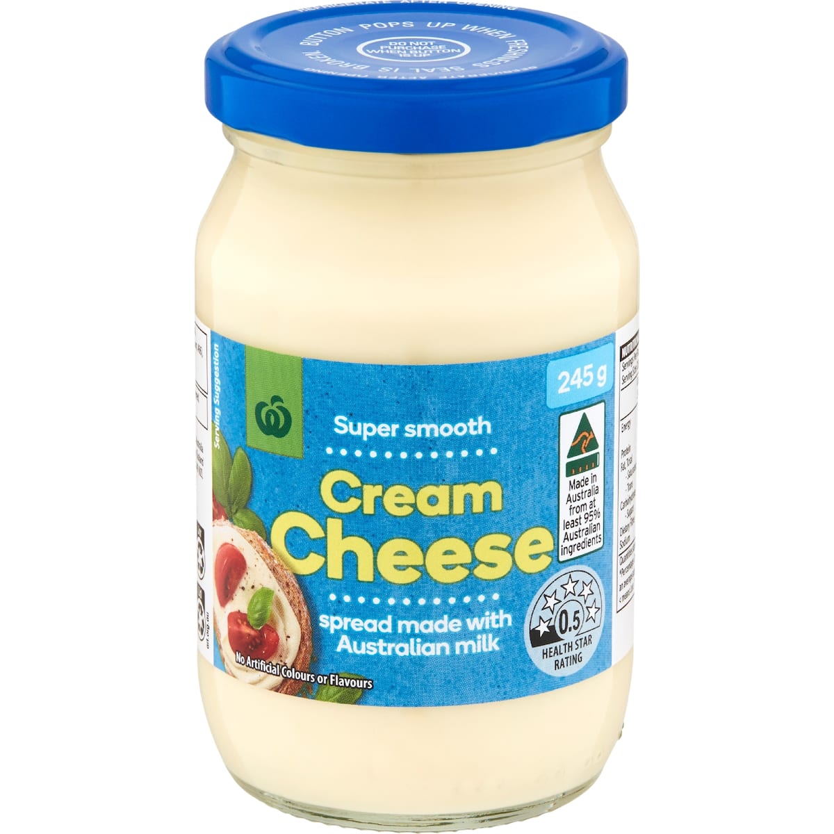 Woolworths Cream Cheese Spread 245g bunch