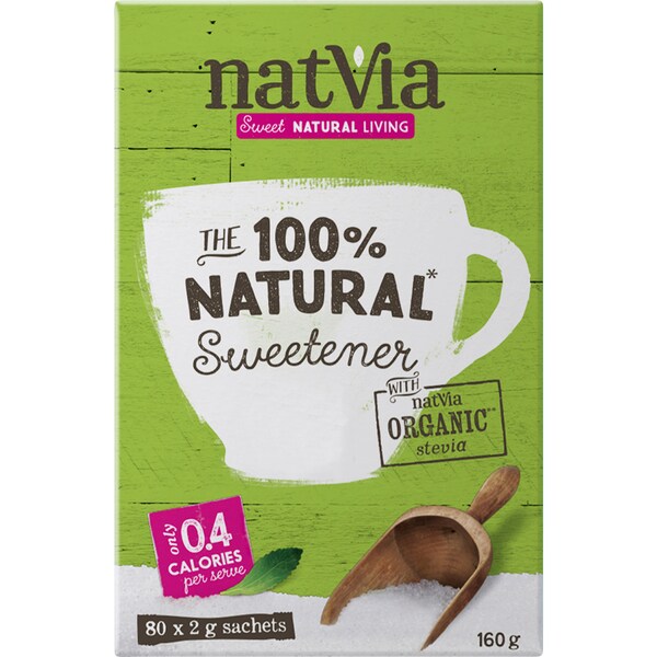 Natvia Sweeteners Stick Stick 80 Pack
