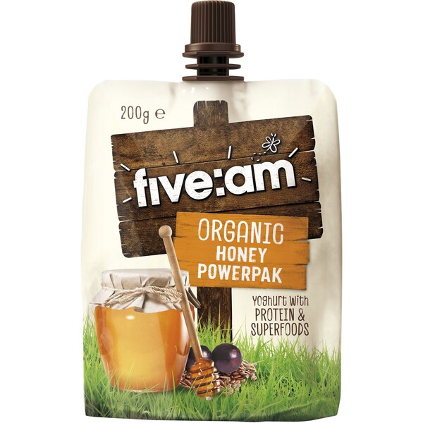 Five:Am Organic Honey Yoghurt Powerpak 200g
