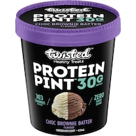 Twisted Healthy Treats Choc Brownie Batter Protein Pint Frozen Dessert