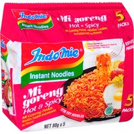 Indomie Instant Noodles Hot & Spicy Noodles 5Pk