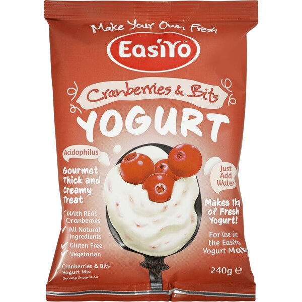 Easiyo Cranberry & Bits Yogurt Base 240g
