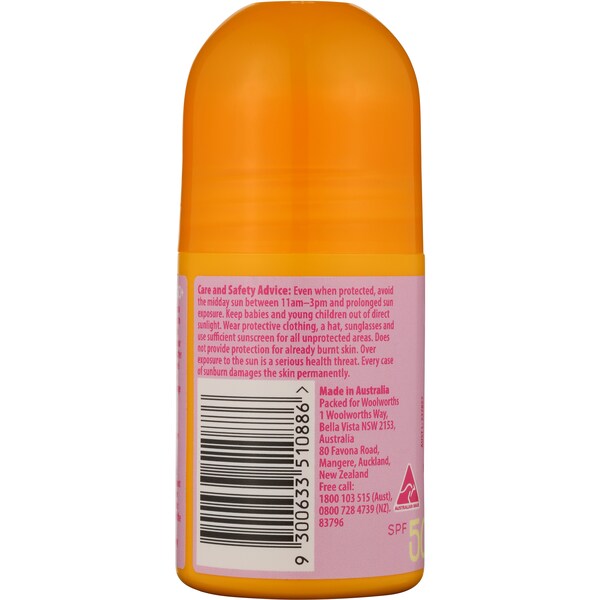 Woolworths Baby Sunscreen Spf 50+ Roll On 75ml