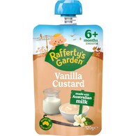 Rafferty's Garden Baby Food Pouch Vanilla Custard 6+ Months