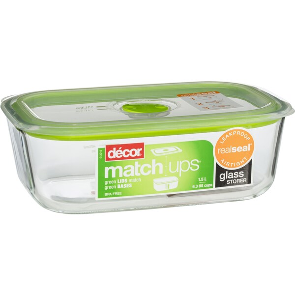 Decor Match-Ups Glass Storer Oblong 1.5l