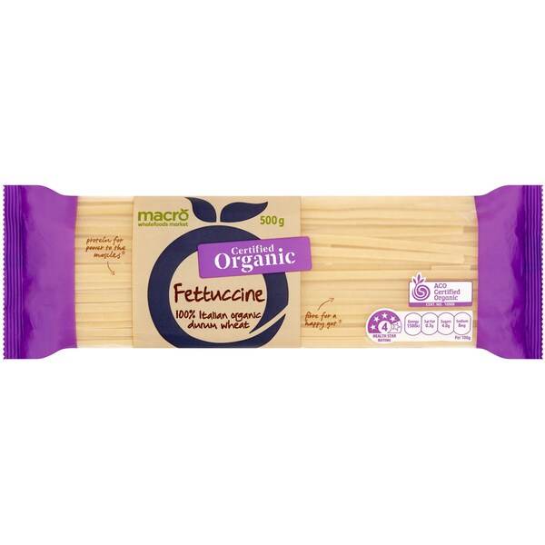 Macro Organic Fettuccine Pasta 500g