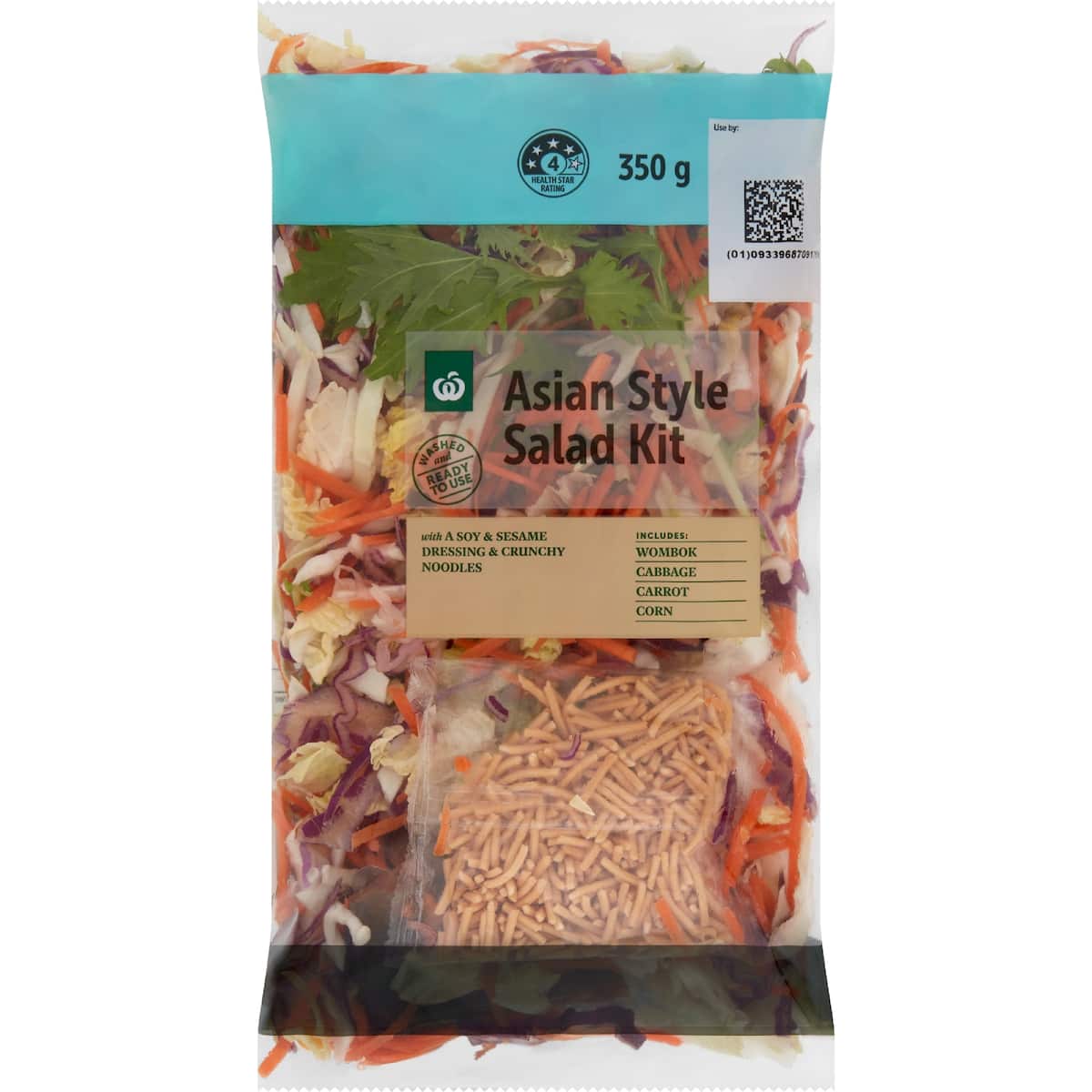 Woolworths Asian Style Salad Kit 350g bunch