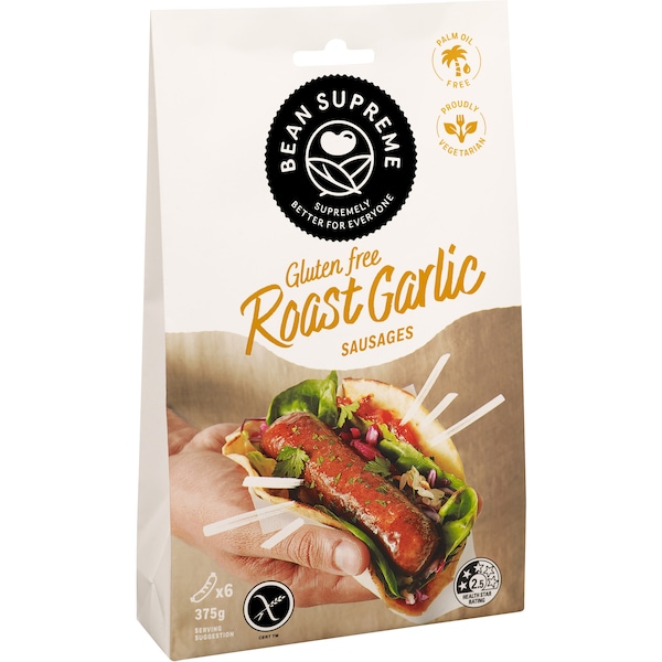 Bean Supreme Plant Based Roast Garlic Sausages 375g
