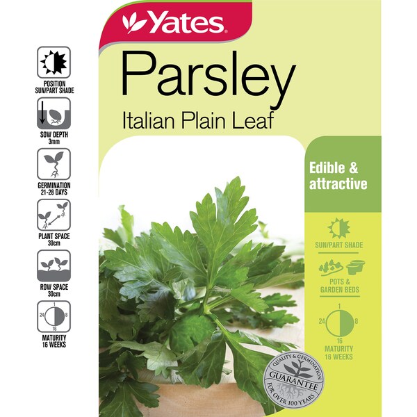 Yates Italian Plain Leaf Parsley Seeds each
