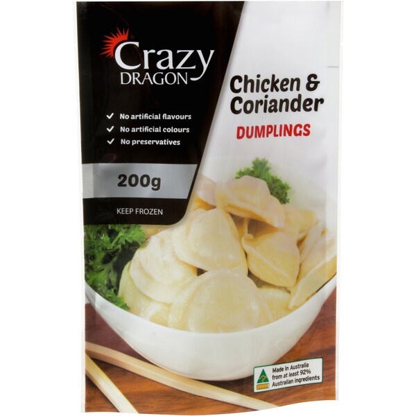 Crazy Dragon Asian Chicken & Coriander Dumpling 200g