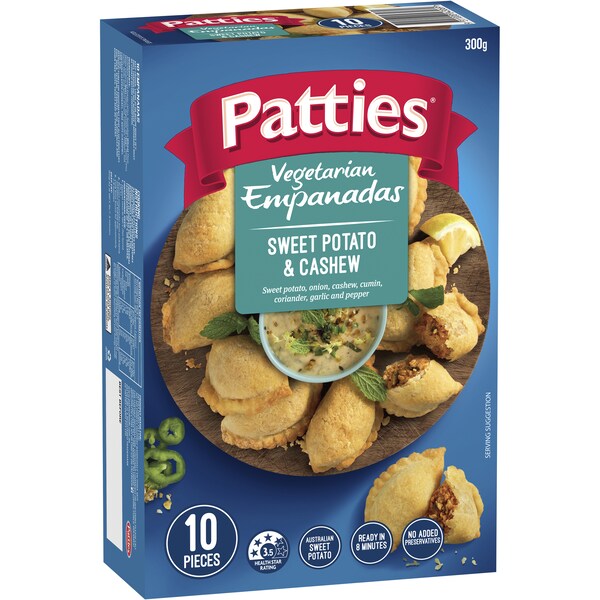 Patties Empanadas Sweet Potato & Cashew 300g