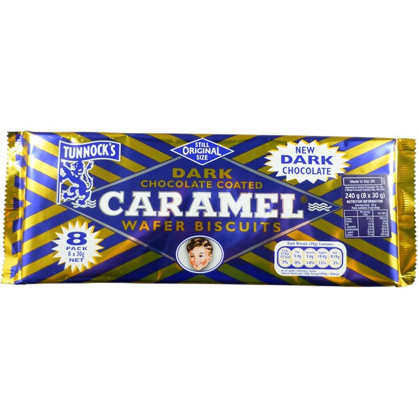 Tunnock's Dark Chocolate Wafers 240g
