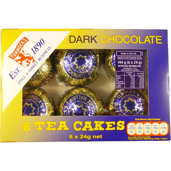 Tunnock's Dark Chocolate Teacakes 126g