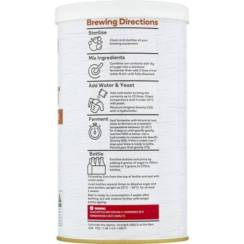 Woolworths Home Brew Draught 1.7kg bunch