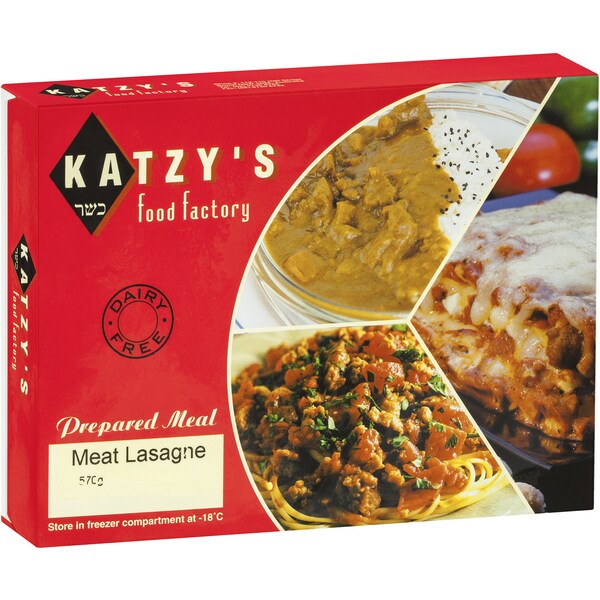 Katzy's Food Factory Meat Lasagne Frozen Meal 570g