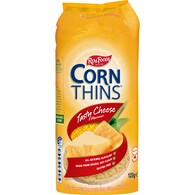 Real Foods Corn Thins Tasty Cheese