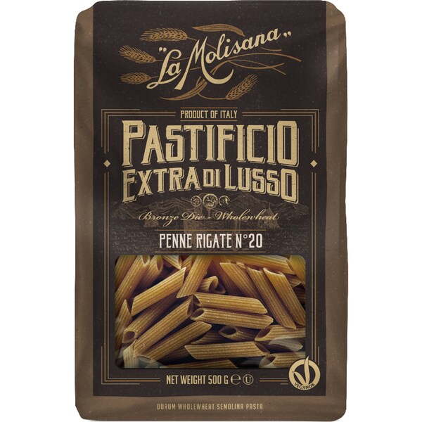 La Molisana Pastificio Extra Di Lusso Wholewheat Penne Rigate 500g