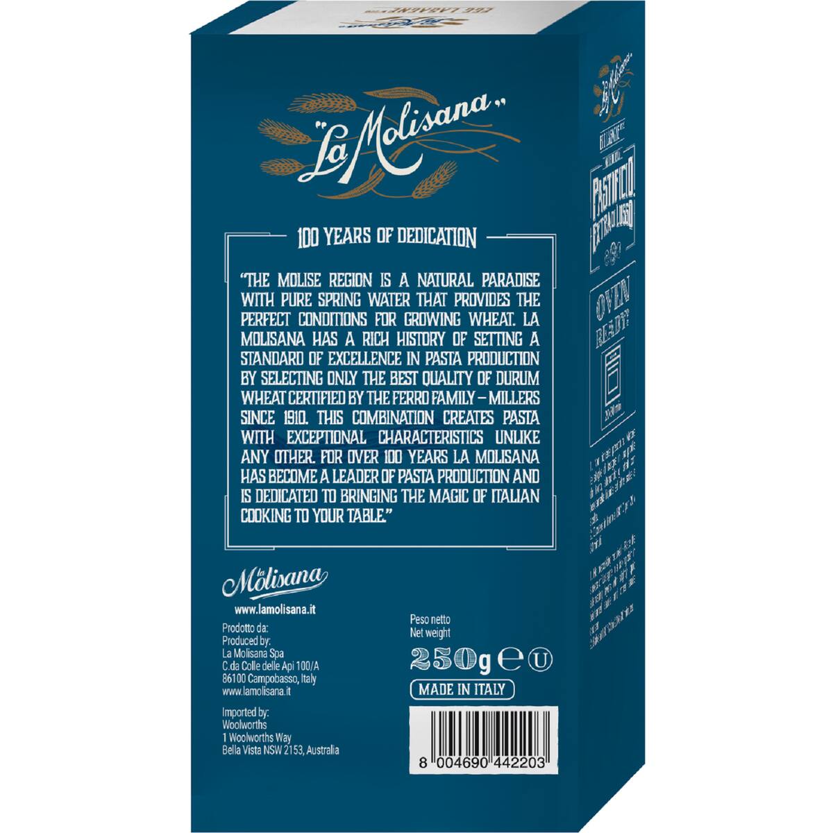 La Molisana Pastifico Extra Di Lusso Egg Lasagne 250g bunch