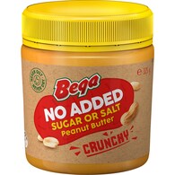 Bega Peanut Butter No Added Sugar Or Salt Crunchy