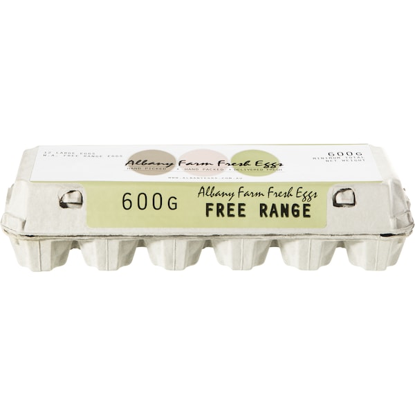 Albany Farm 12 Large Free Range Eggs 600g
