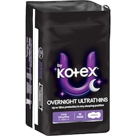 U by Kotex Ultrathin Overnight Pads With Wings