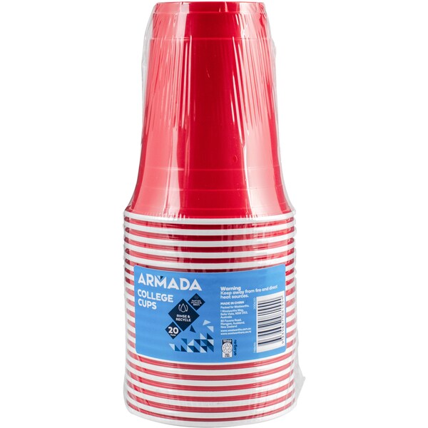 Armada College Party Cups 20 Pack