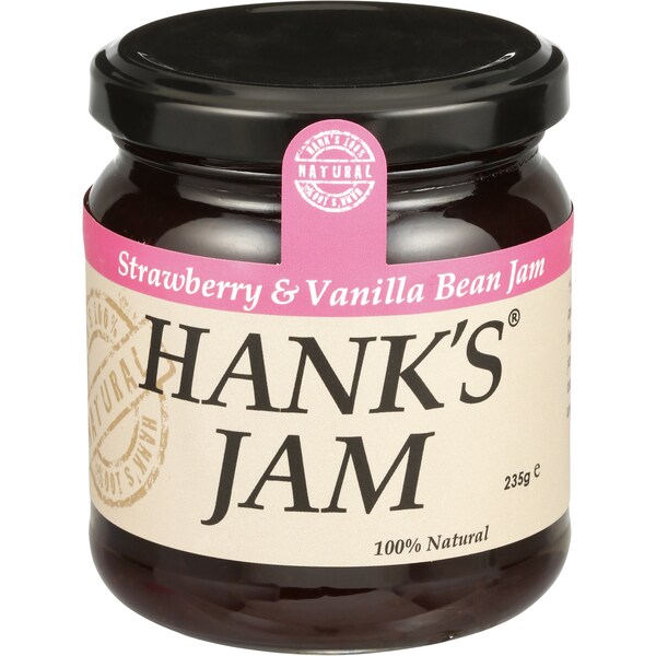 Hank's Strawberry Vanilla Jam 235g