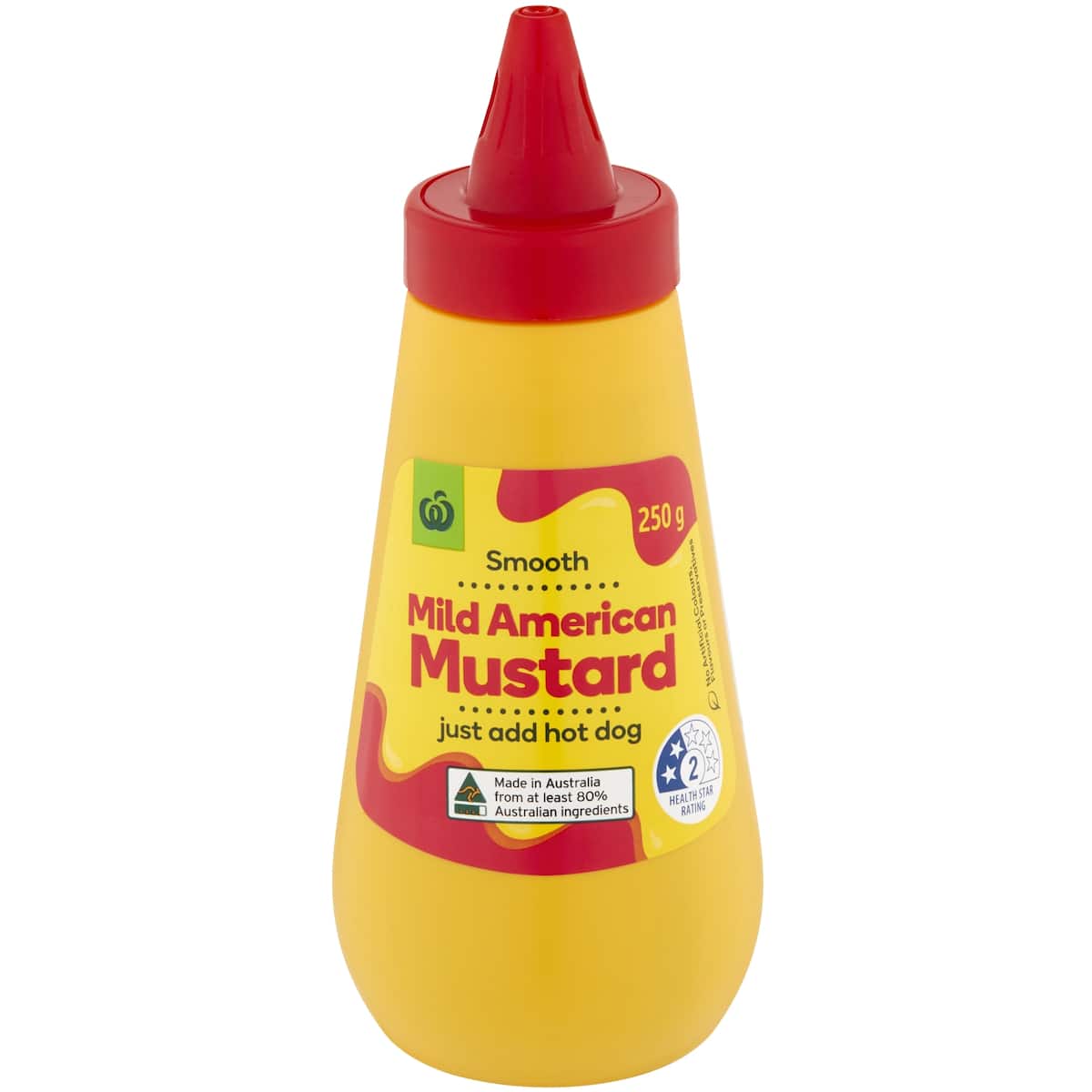 Woolworths Mild American Mustard 250g bunch