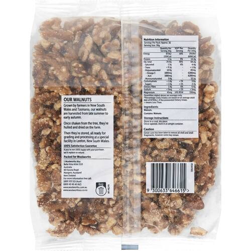 Woolworths Walnuts Kernel 500g bunch