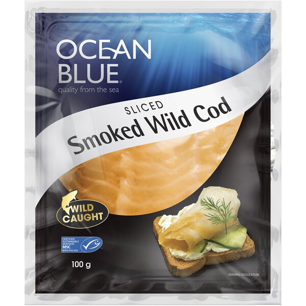 Ocean Blue Smoked Wild Cod 100g