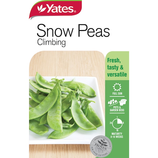 Yates Snow Pea Climbing Seeds each