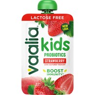 Vaalia Lactose Free Kids Probiotic Yoghurt Pouch Strawberry