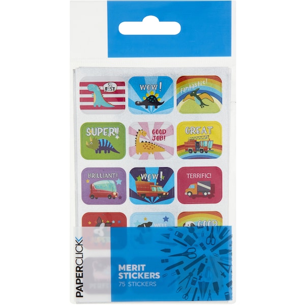 Paperclick Merit Stickers Assorted each