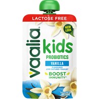 Vaalia Lactose Free Kids Probiotic Yoghurt Pouch Vanilla