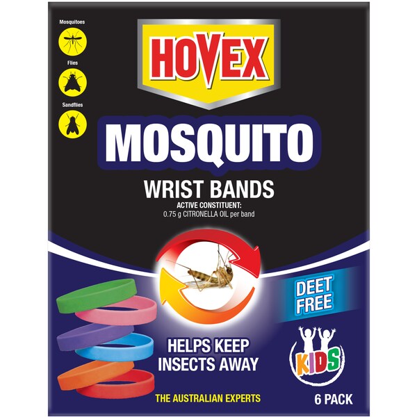 Hovex Mosquito Wrist Bands  6 Pack