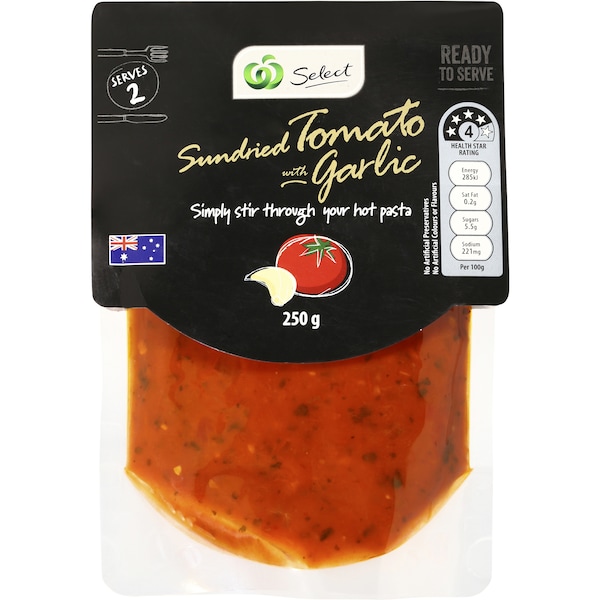 Woolworths Stir Through Tomato Garlic Sauce 250G