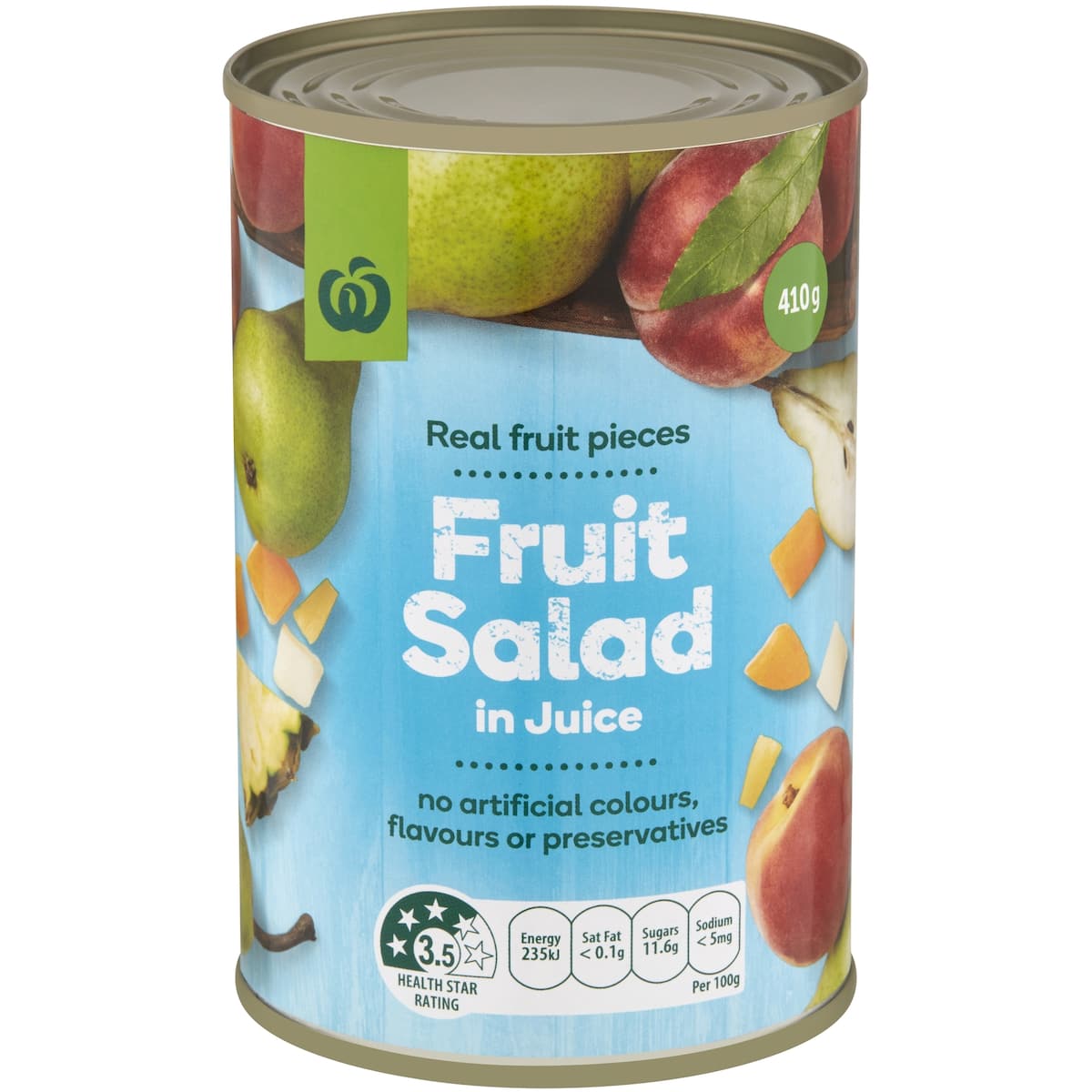 Woolworths Fruit Salad In Juice 410g bunch