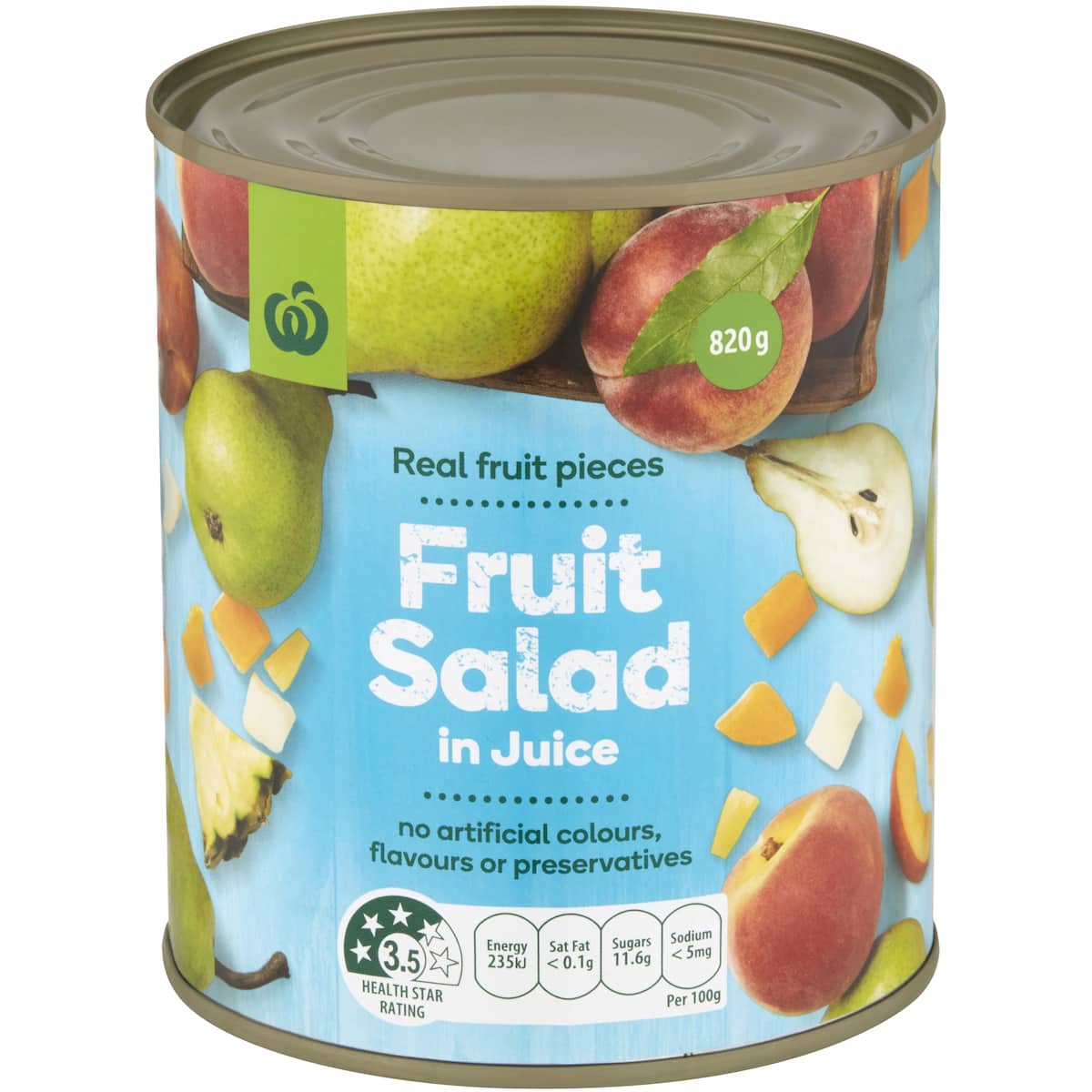 Woolworths Fruit Salad In Juice 820g bunch