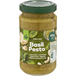 Woolworths Pesto Basil 190g
