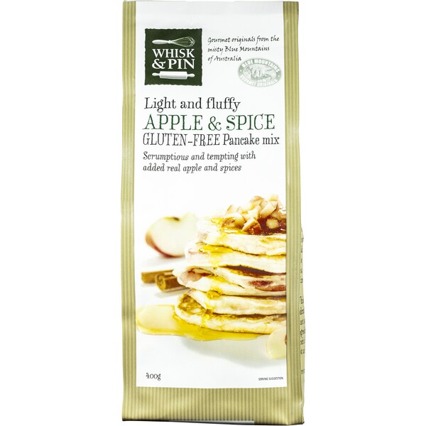 Whisk & Pin Apple & Spice Gluten Free Pancake Mix 400g