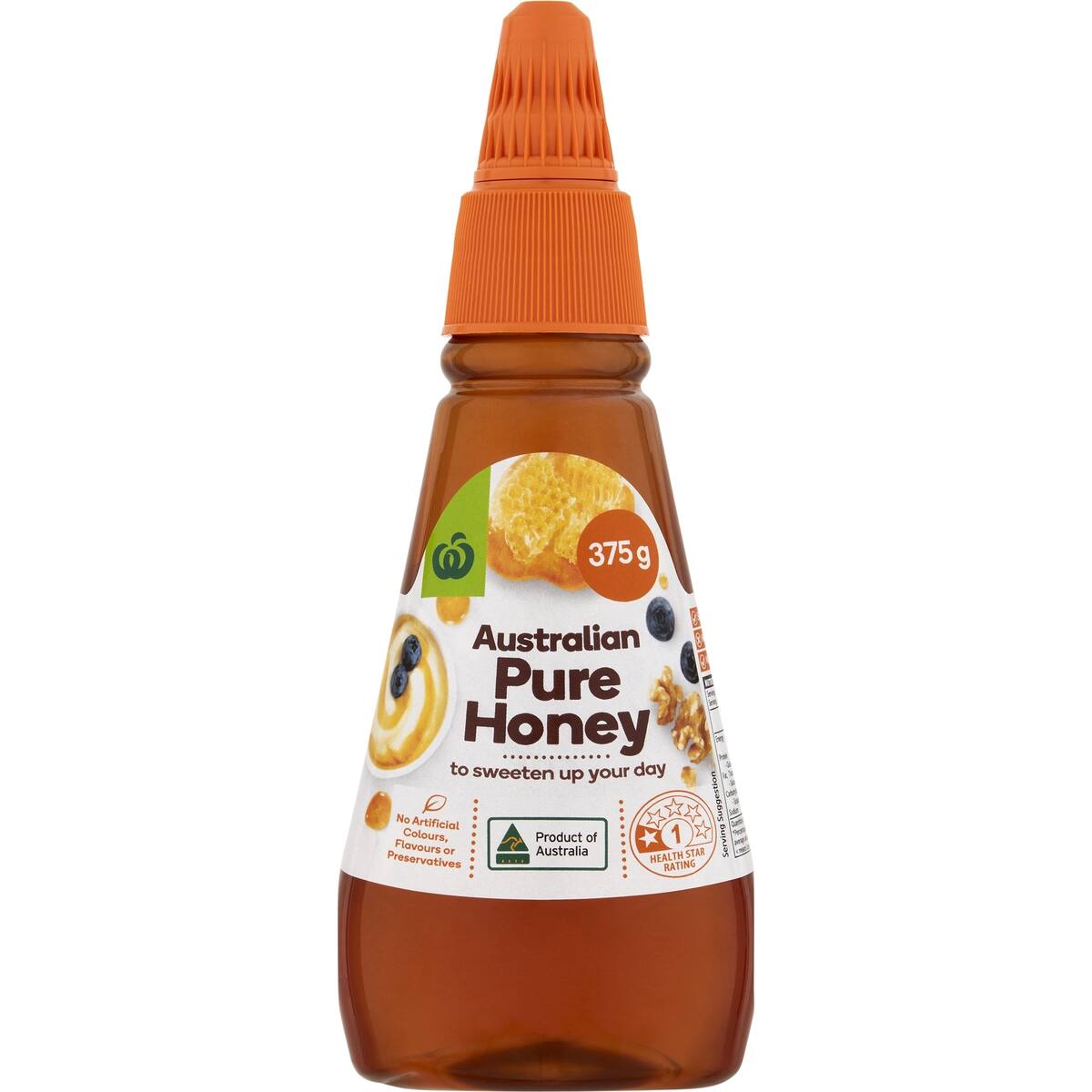Woolworths Honey Twist And Squeeze 375g bunch