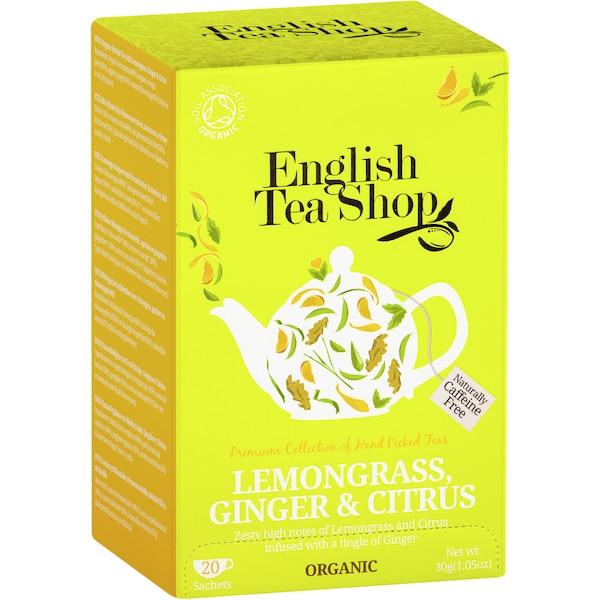 English Tea Shop Lemongrass Ginger & Citrus Teabags 20 pack