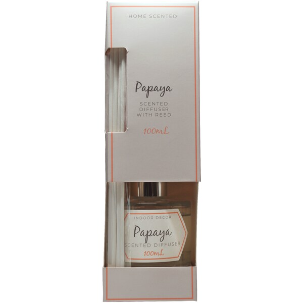 Inspire Papaya Scented Diffuser With Reeds 100ml
