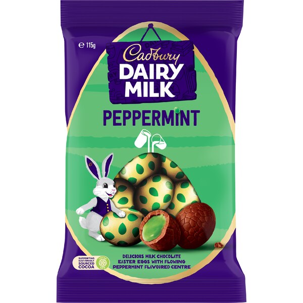 Cadbury Dairy Milk Peppermint Easter Eggs 115g